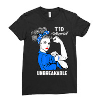 Aa T1d Type 1 Diabetes Awareness Type 1 Diabetes Ladies Fitted T-shirt | Artistshot