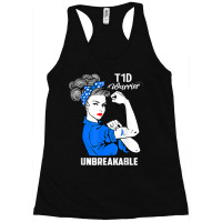 Aa T1d Type 1 Diabetes Awareness Type 1 Diabetes Racerback Tank | Artistshot