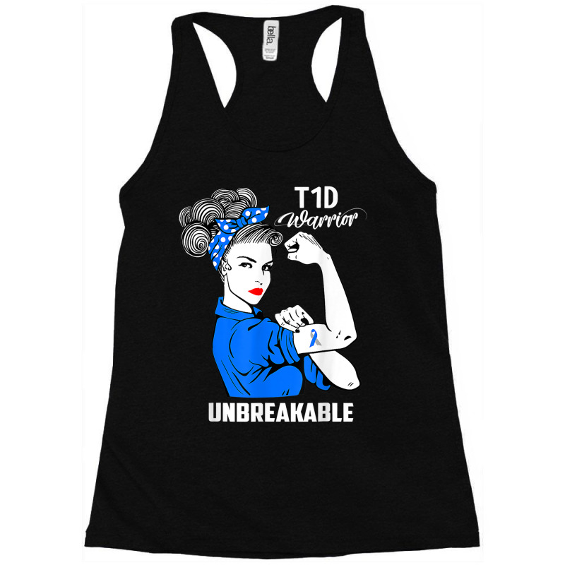 Aa T1d Type 1 Diabetes Awareness Type 1 Diabetes Racerback Tank by Posh | Artistshot