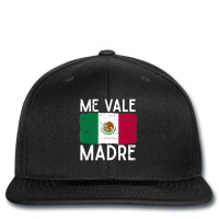 Me Vale Madre Spanish Slang Quote Mexican Flag Printed Hat | Artistshot