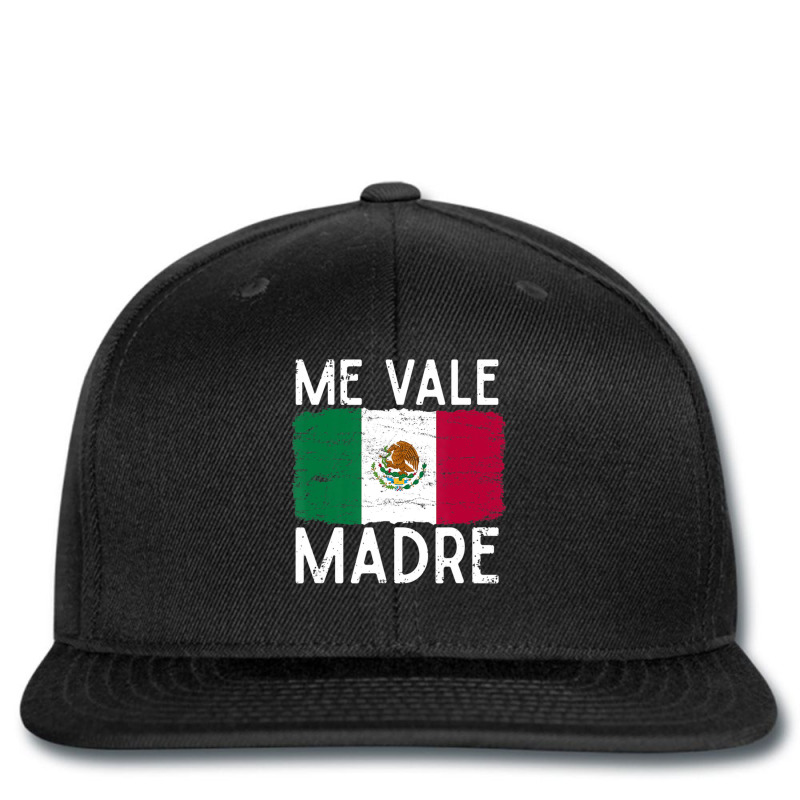 Me Vale Madre Spanish Slang Quote Mexican Flag Printed hat by cm-arts | Artistshot