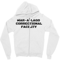 Funny Mar A Lago Correctional Facility   Trump Halloween T Shirt Zipper Hoodie | Artistshot