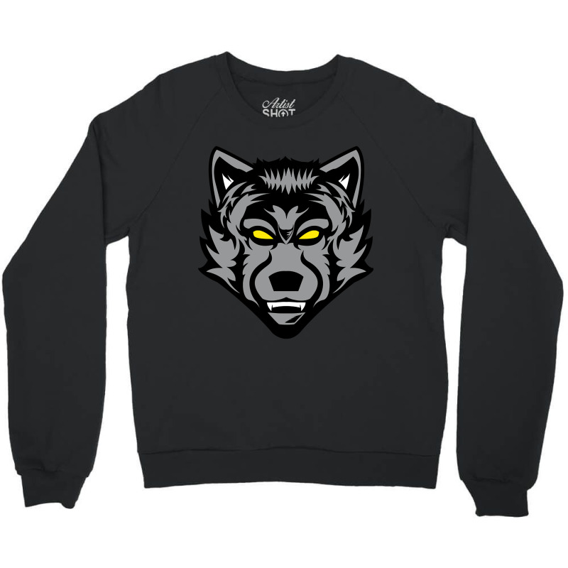 Thriller Wolf Crewneck Sweatshirt by atereabag | Artistshot