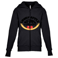 Candy Apple News Full Color Youth Zipper Hoodie | Artistshot