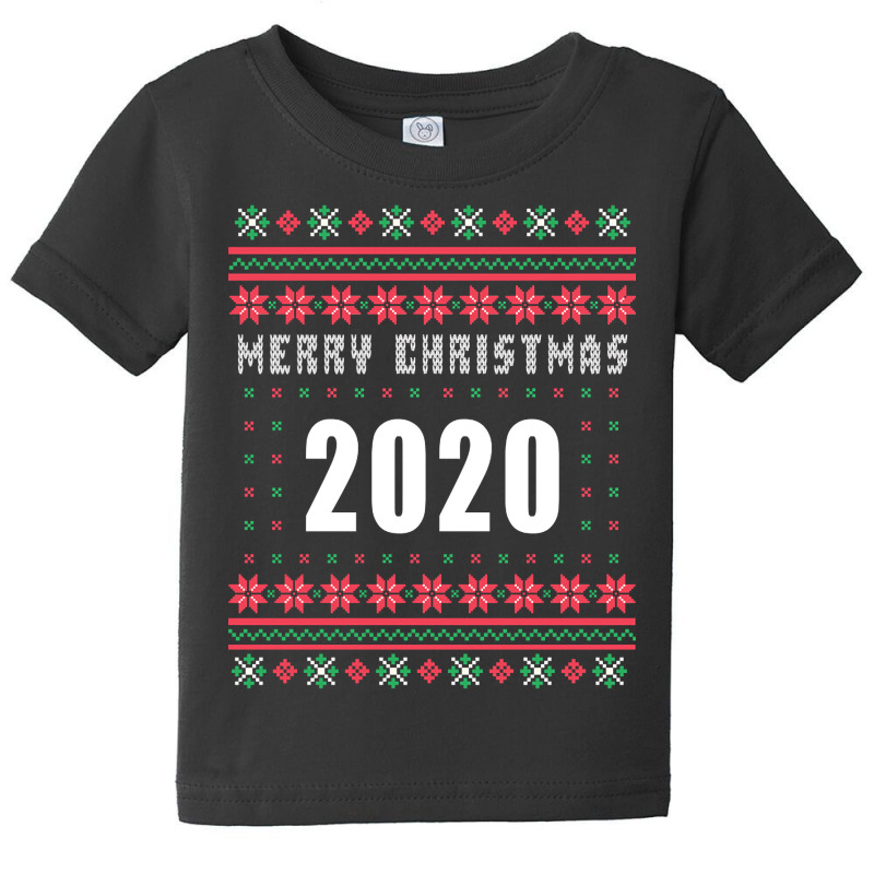 Merry Christmas 2020 Theme Pattern Baby Tee | Artistshot