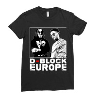 Block Europe Black And White Design Ladies Fitted T-shirt | Artistshot