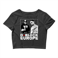 Block Europe Black And White Design Crop Top | Artistshot