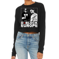 Block Europe Black And White Design Cropped Sweater | Artistshot