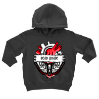 Punk Aesthetic Death Moth- I'm Dead Inside Gothic Moth Skull Head Toddler Hoodie | Artistshot