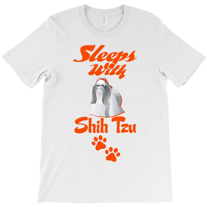 Sleeps With Shih Tzu T-shirt | Artistshot