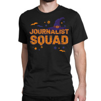 Journalist Squad Witch Halloween Matching Reporter Classic T-shirt | Artistshot