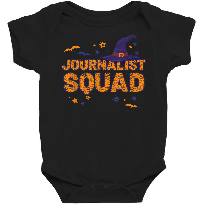 Journalist Squad Witch Halloween Matching Reporter Baby Bodysuit | Artistshot