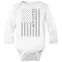 Chaplain American Flag T Shirt Long Sleeve Baby Bodysuit | Artistshot