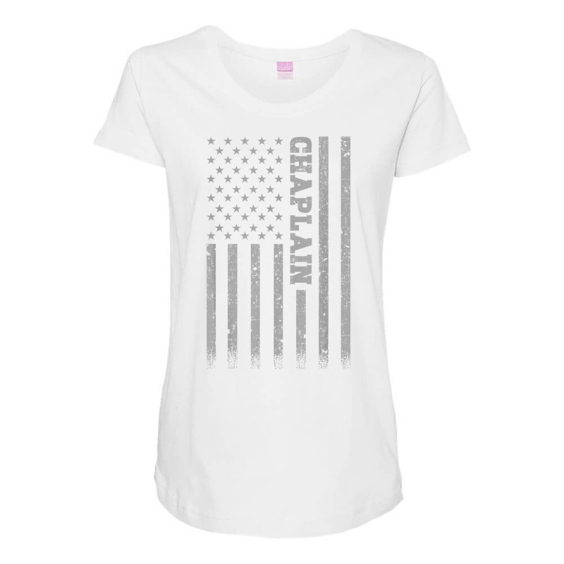 Chaplain American Flag T Shirt Maternity Scoop Neck T-shirt by cm-arts | Artistshot