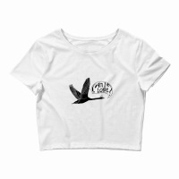 Illustration Of A Goose Muttering Am I Lost Crop Top | Artistshot