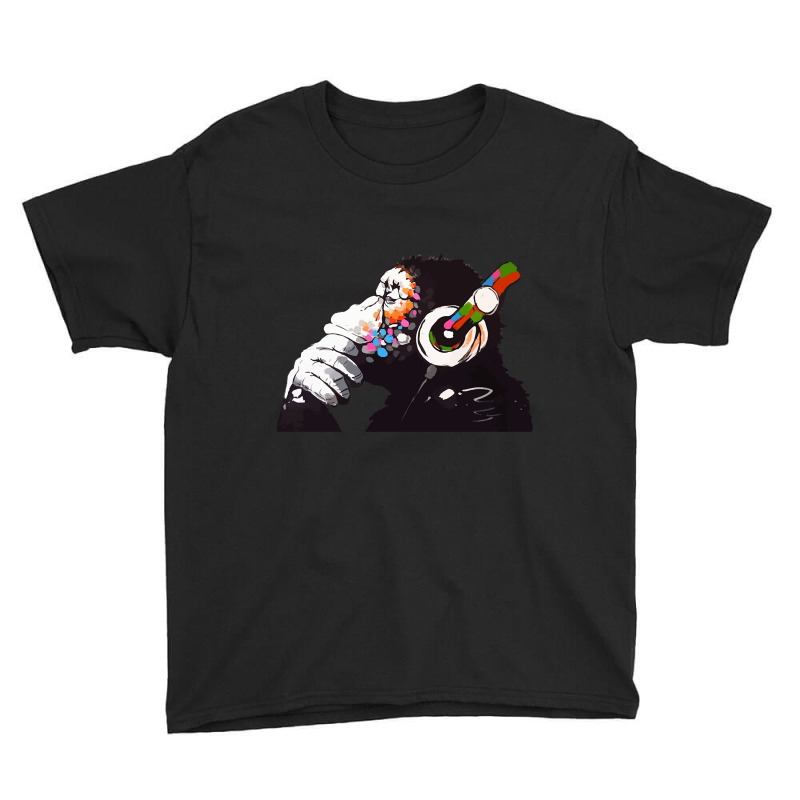 Banksy Dj Monkey Thinker Youth Tee by Kosdapen517 | Artistshot