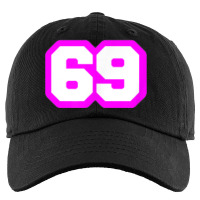 Purple Number Sixty Nine 69 Magenta Sport Font Kids Cap | Artistshot