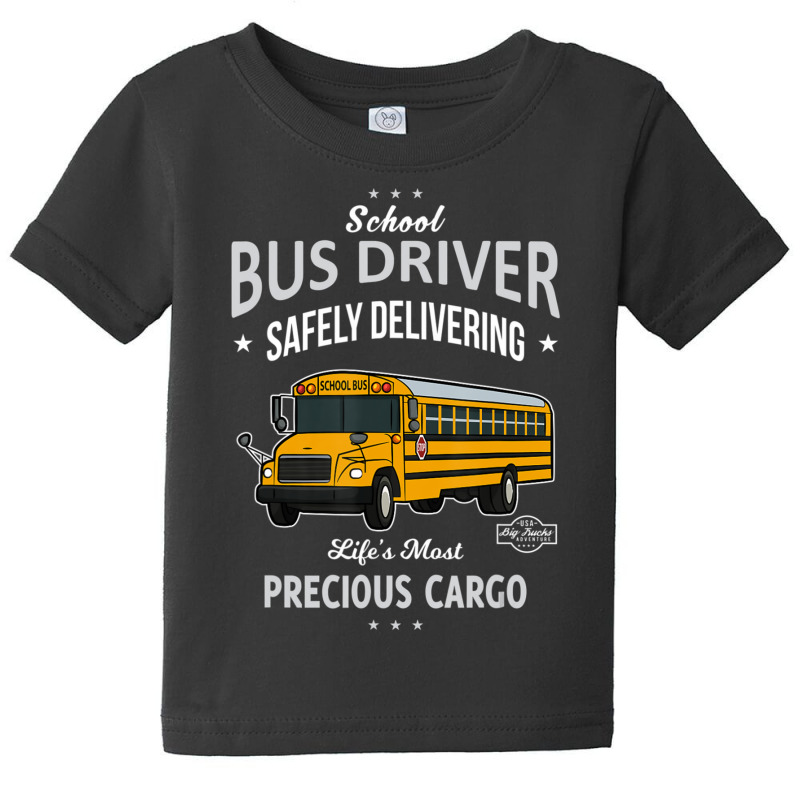 School Bus Driver Safely Delivering Precious Kids Baby Tee by cm-arts | Artistshot