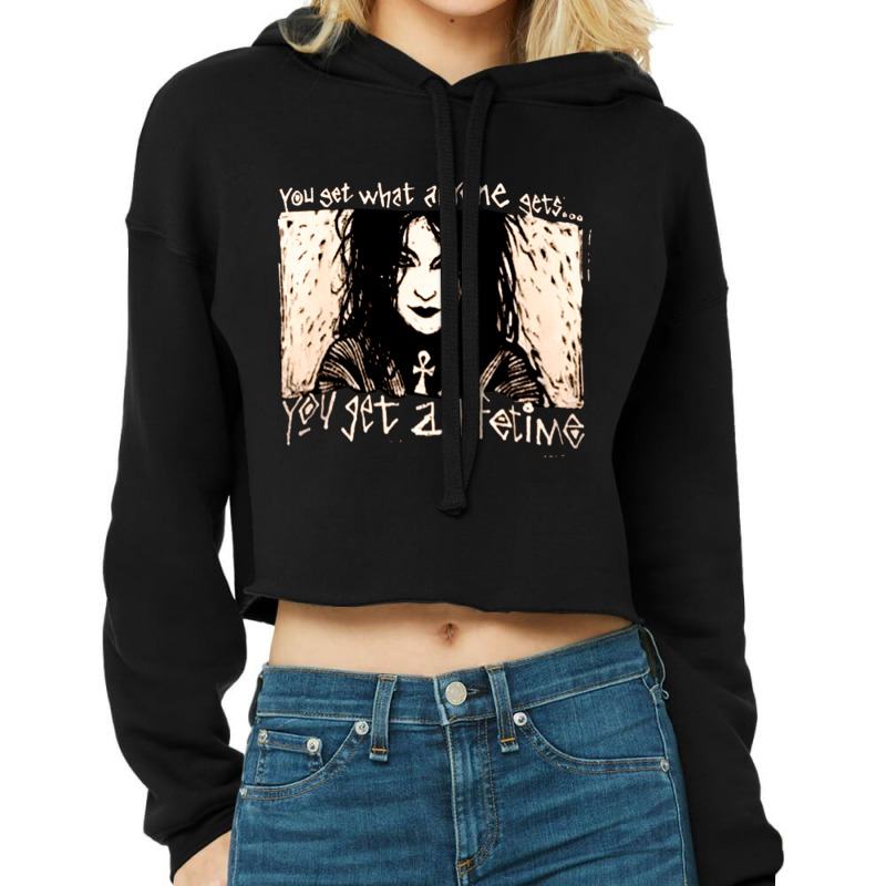 Death Sandman, You Get A Lifetime, Death, Sandman, You, Get A Lifetime Cropped Hoodie by cm-arts | Artistshot