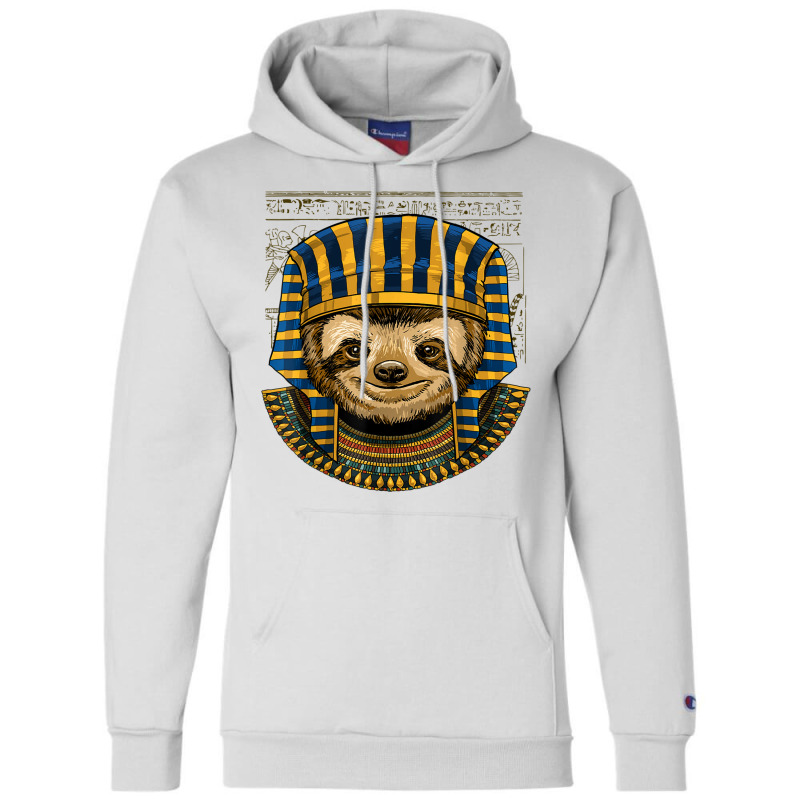 Sloth Egyptian Pharaoh Historian Archaeologist T Shirt Champion Hoodie | Artistshot