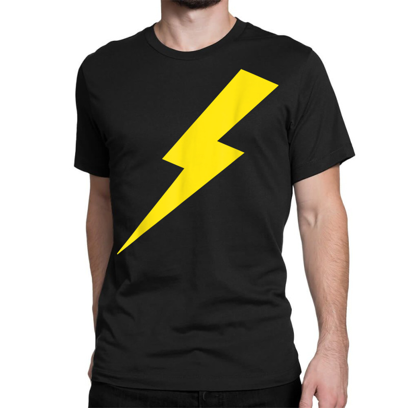 Lightning Bolt Yellow Print T Shirt Classic T-shirt by cm-arts | Artistshot