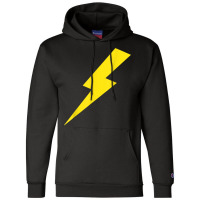 Lightning Bolt Yellow Print T Shirt Champion Hoodie | Artistshot