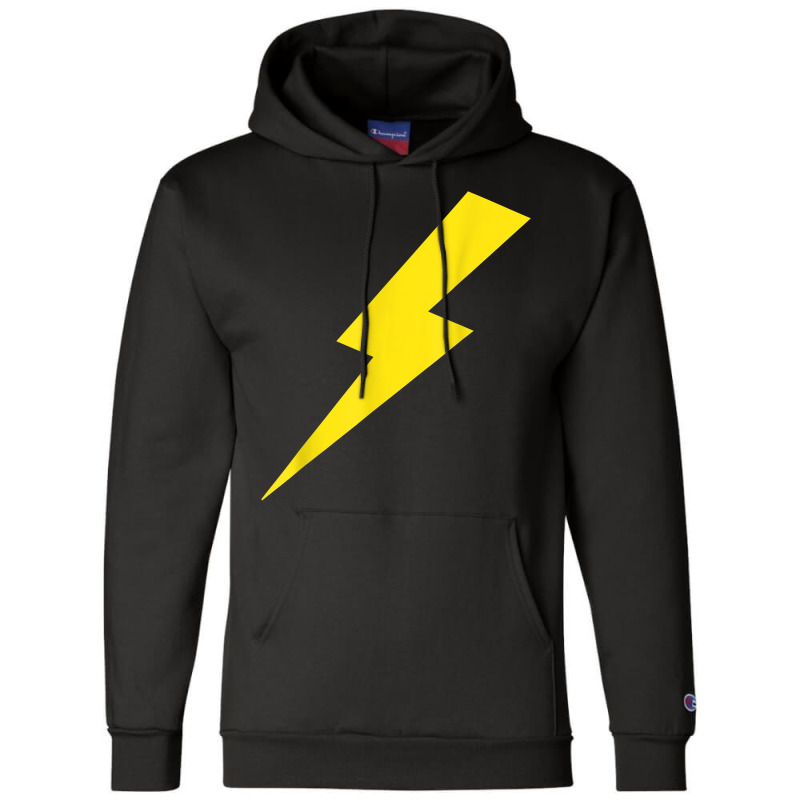 Lightning Bolt Yellow Print T Shirt Champion Hoodie by cm-arts | Artistshot