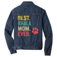 Best Khala  Mom Ever Vintage Women Mother Dog Lover T Shirt Men Denim Jacket | Artistshot