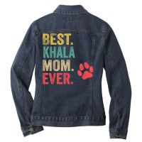 Best Khala  Mom Ever Vintage Women Mother Dog Lover T Shirt Ladies Denim Jacket | Artistshot