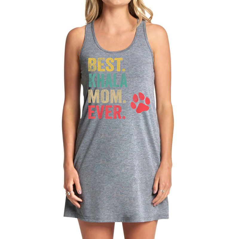 Best Khala  Mom Ever Vintage Women Mother Dog Lover T Shirt Tank Dress by cm-arts | Artistshot