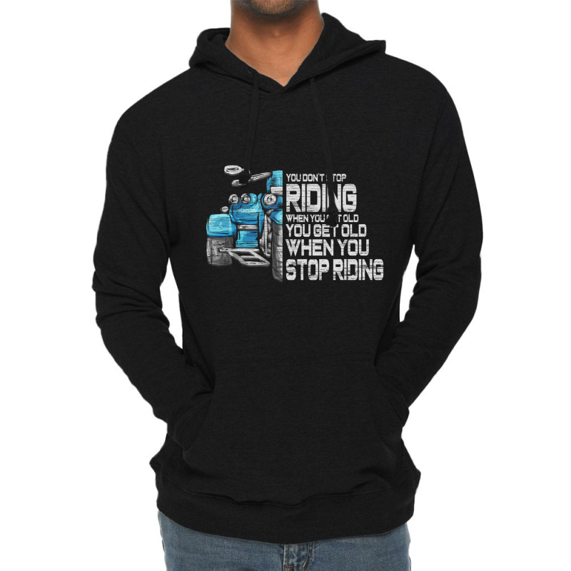 Motorcycle Trike Motortrike Three Wheeler Biker Quote Lightweight Hoodie by cm-arts | Artistshot