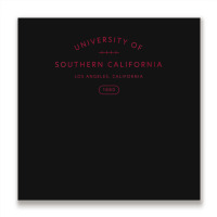 Usc Womens Cardinal 1880 Los Angeles California V-neck Metal Print Square | Artistshot