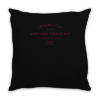 Usc Womens Cardinal 1880 Los Angeles California V-neck Throw Pillow | Artistshot