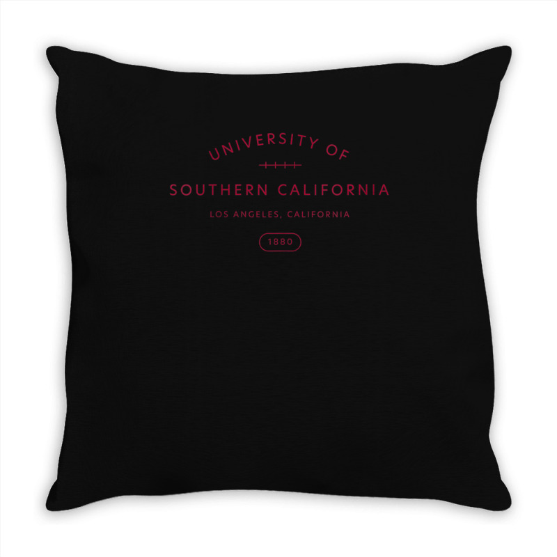 Usc Womens Cardinal 1880 Los Angeles California V-neck Throw Pillow | Artistshot