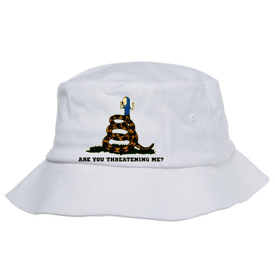 Gadsden Flag Beavis Are You Threatening Me Bucket Hat Designed By Jessicafreya