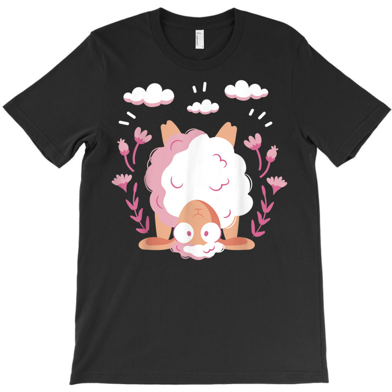 Sheep Tipped Over With Flowers Cute Sheep T-shirt | Artistshot