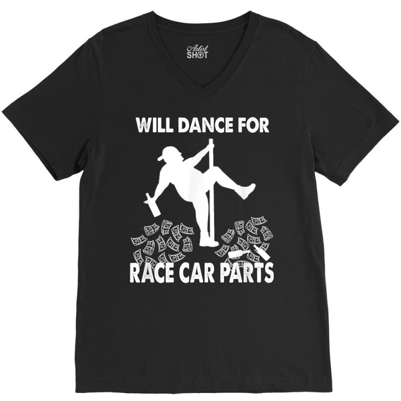 Mens Funny Dirt Track Racing Stock Car Dirt Racing T Shirt V-Neck Tee by cm-arts | Artistshot