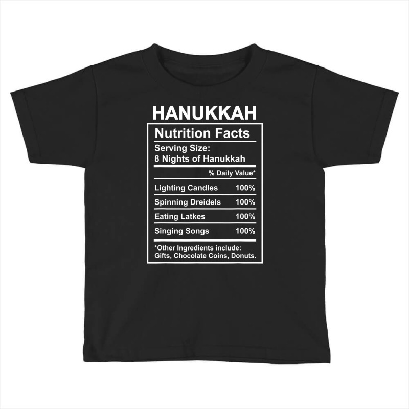 Funny Hanukkah 2021 Nutrition Facts For Women Jewish Holiday Toddler T-shirt | Artistshot