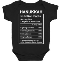 Funny Hanukkah 2021 Nutrition Facts For Women Jewish Holiday Baby Bodysuit | Artistshot