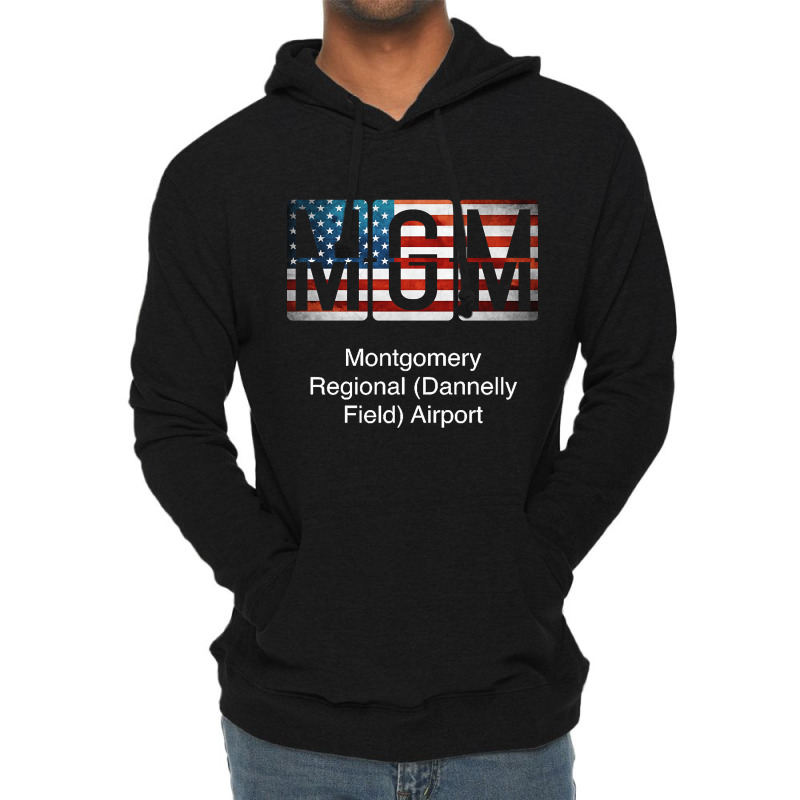 Mgm Montgomery Regional (dannelly Field) Airport Lightweight Hoodie | Artistshot