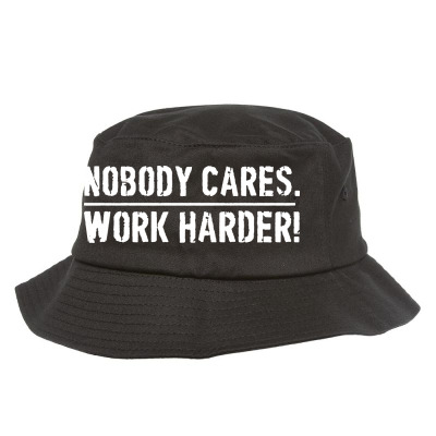 Lamar Jackson Nobody Cares Work Harder   For Dark Bucket Hat Designed By Hot Maker