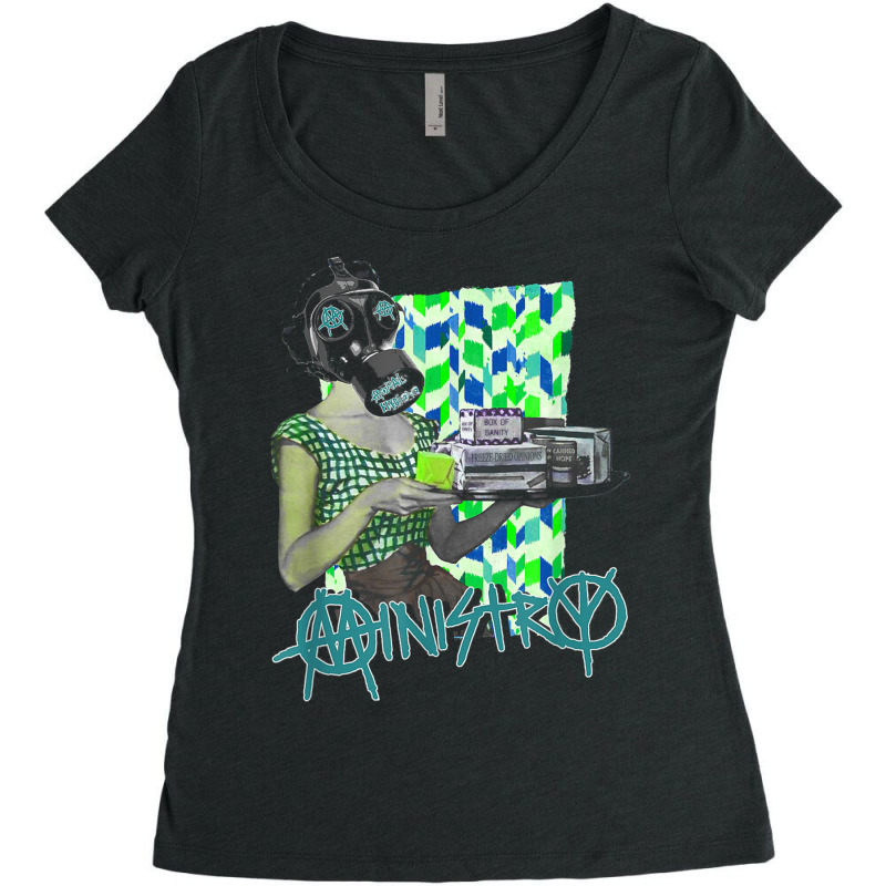 Ministry – Moral Hygiene Gas Mask T Shirt Women's Triblend Scoop T-shirt by vacheu | Artistshot