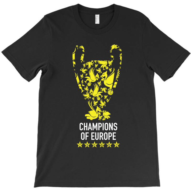 Liverpool Trophy Champions Of Europe Squad, Design Sports T-shirt | Artistshot