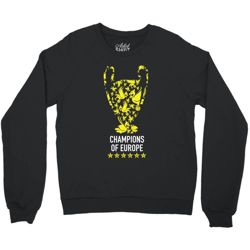 Liverpool Trophy Champions Of Europe Squad, Design Sports Crewneck Sweatshirt | Artistshot