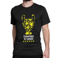 Liverpool Trophy Champions Of Europe Squad, Design Sports Classic T-shirt | Artistshot