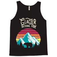 Vintage Glacier National Park Mountain Bear Retro Tank Top | Artistshot