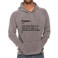 Argument - Funny Words Meaning - Words Joke - Fun. Black Text Vintage Hoodie | Artistshot