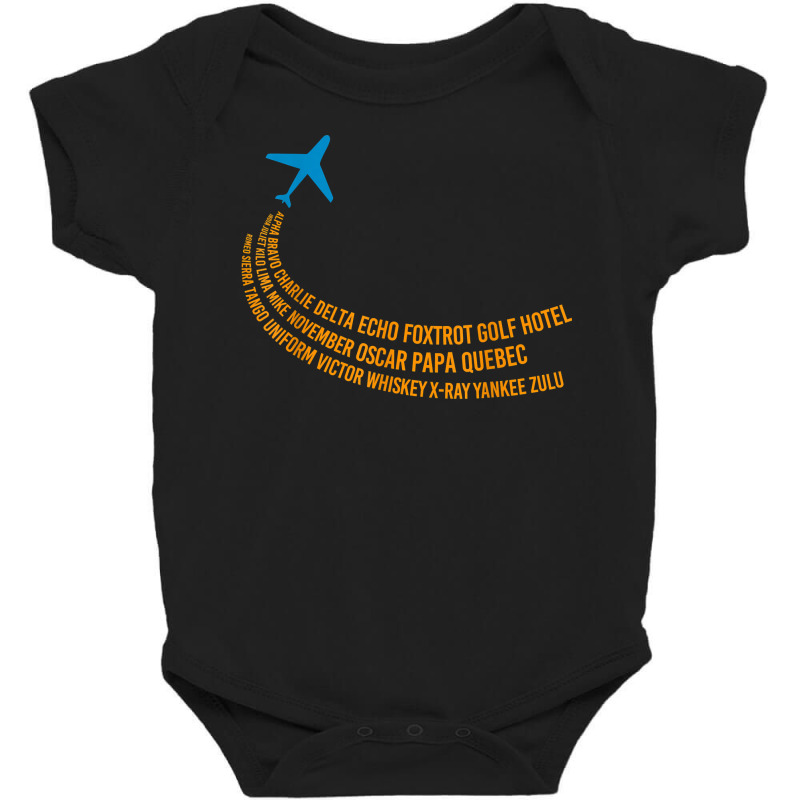 Phonetic Alphabet  Pilot Airplane T Shirt Baby Bodysuit | Artistshot