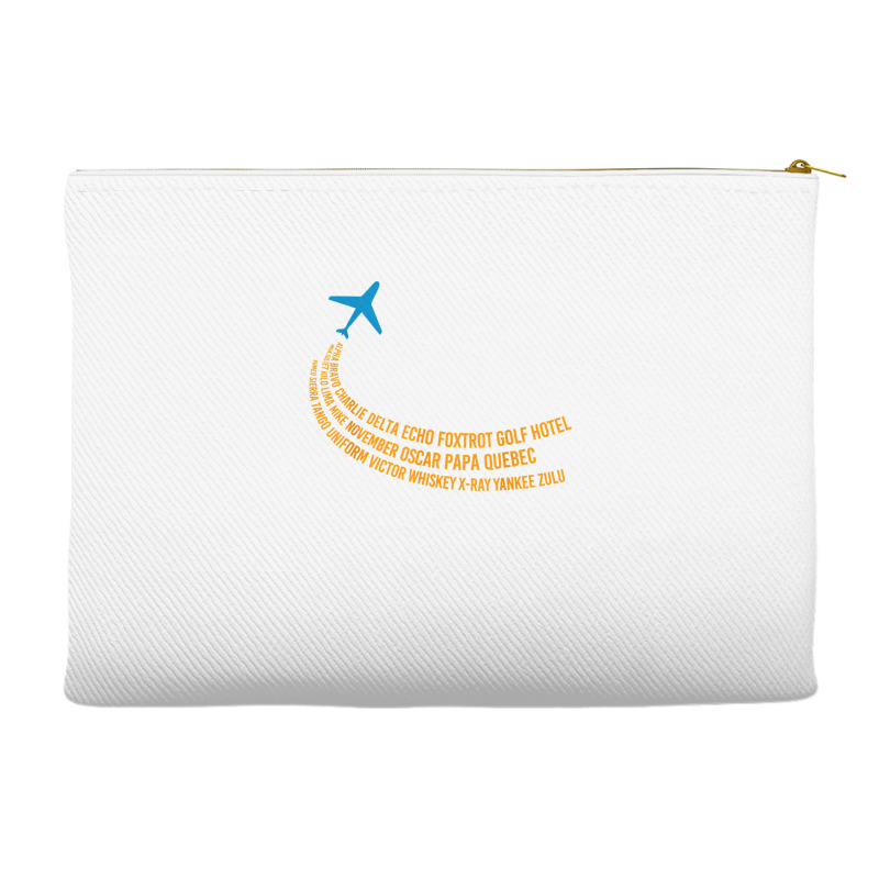 Phonetic Alphabet  Pilot Airplane T Shirt Accessory Pouches | Artistshot