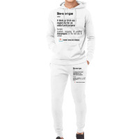 English Funny Words - Shenanigan - Fun Black Text Hoodie & Jogger Set | Artistshot